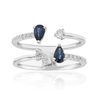 10K Ceylon Sapphire Gold Ring