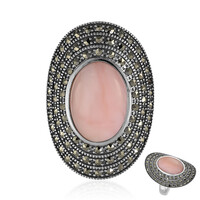 Pink Opal Silver Ring (Annette classic)