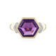 Zambian Amethyst Silver Ring