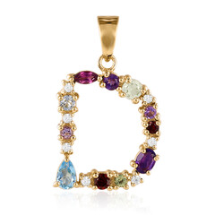 Swiss Blue Topaz Silver Pendant