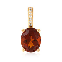 18K Madeira Citrine Gold Pendant