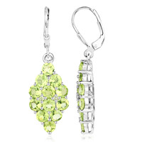 Peridot Silver Earrings