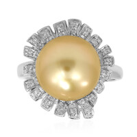 Kabira Golden South Sea Pearl Silver Ring (TPC)