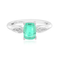 Colombian Emerald Silver Ring