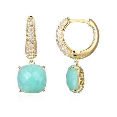 Amazonite Silver Earrings