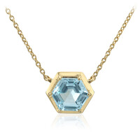 Sky Blue Topaz Silver Necklace