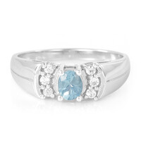 Blue Apatite Silver Ring