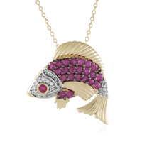 Ruby Silver Necklace