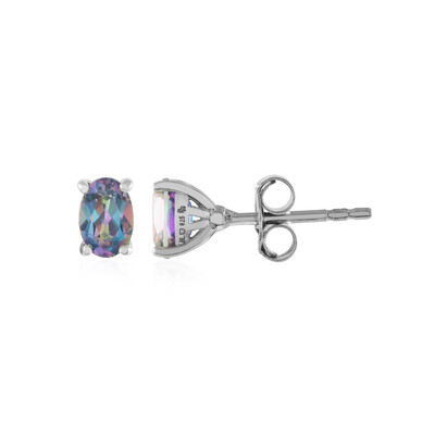 Mystic Topaz Silver Earrings