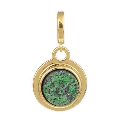 Uvarovite Silver Pendant