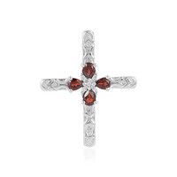 Mozambique Garnet Silver Pendant