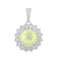 Prehnite Silver Pendant
