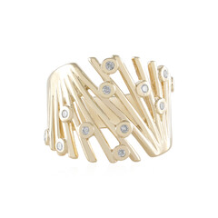 9K I2 (H) Diamond Gold Ring (de Melo)
