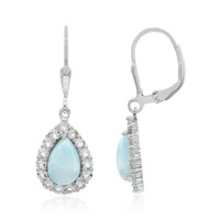 Larimar Silver Earrings
