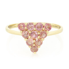 18K Unheated Padparadscha Sapphire Gold Ring (AMAYANI)