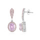 Kunzite Silver Earrings (Adela Silber)