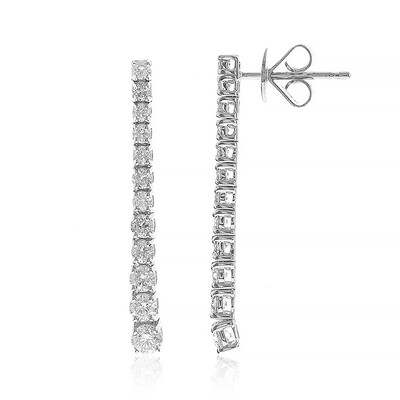 14K SI2 (H) Diamond Gold Earrings (CIRARI)