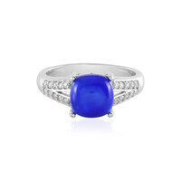 Blue Ethiopian Opal Silver Ring
