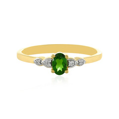 Russian Diopside Silver Ring