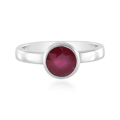 Bemainty Ruby Silver Ring