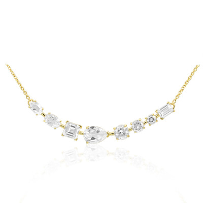 White Topaz Silver Necklace