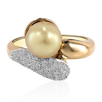 9K Golden South Sea Pearl Gold Ring (TPC)