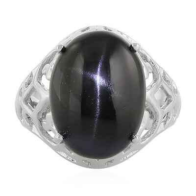 Indian star diopside Silver Ring