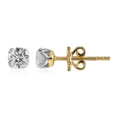 14K SI1 (G) Diamond Gold Earrings