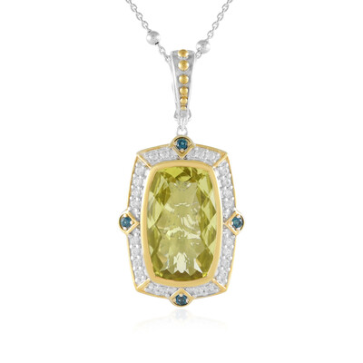 Ouro Verde Quartz Silver Necklace (Dallas Prince Designs)