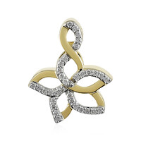 9K Flawless (F) Diamond Gold Pendant (LUCENT DIAMONDS)