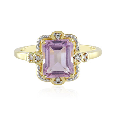 Rose de France Amethyst Silver Ring