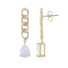 9K AAA Welo Opal Gold Earrings (de Melo)