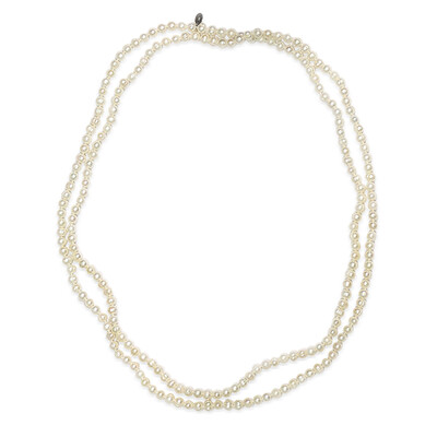 Freshwater pearl Silver Necklace (TPC)