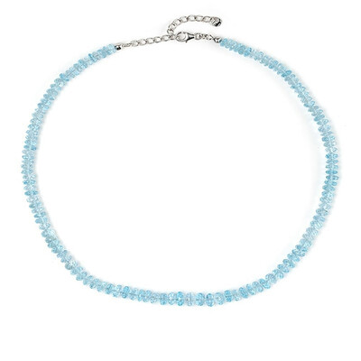 Sky Blue Topaz Silver Necklace