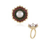 White Freshwater Pearl Silver Ring (Adela Silber)