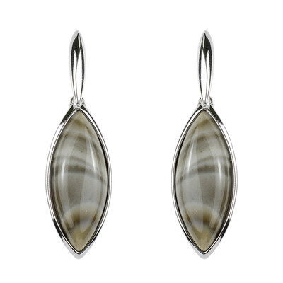 Holy Cross Flint Stone Silver Earrings (dagen)