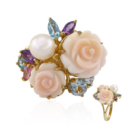 Mother of Pearl Silver Ring