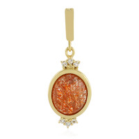 Sunstone Silver Pendant