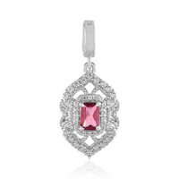 Nigerian Pink Tourmaline Silver Pendant
