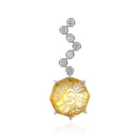 Citrine Silver Pendant