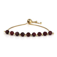 Garnet Silver Bracelet