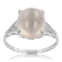 Angelandia Rose Quartz Silver Ring