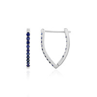 9K Blue Sapphire Gold Earrings