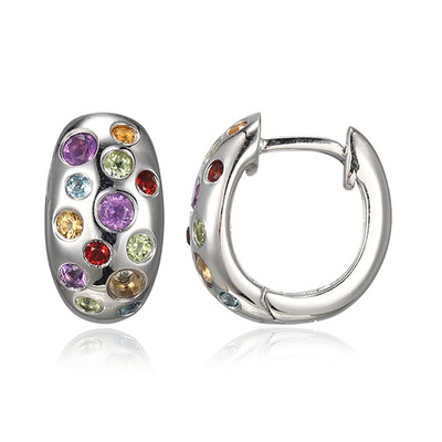 Zambian Amethyst Silver Earrings