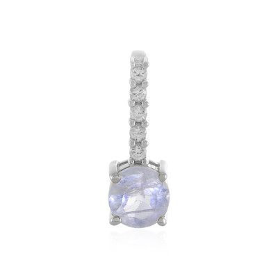 Rainbow Moonstone Silver Pendant