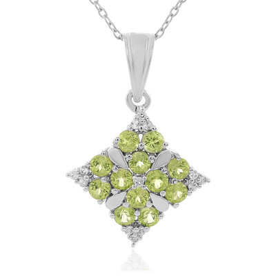 Peridot Silver Necklace