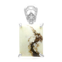 Magnesite Silver Pendant
