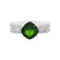 Russian Diopside Silver Ring