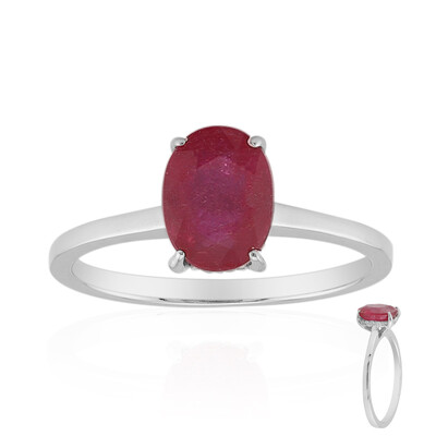 Bemainty Ruby Silver Ring