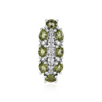 Moldavite Silver Pendant